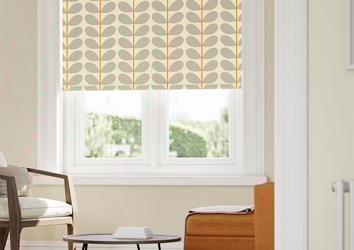 Orla Kiely Two Colour Stem, Warm Grey - Roller Blind - Image 5